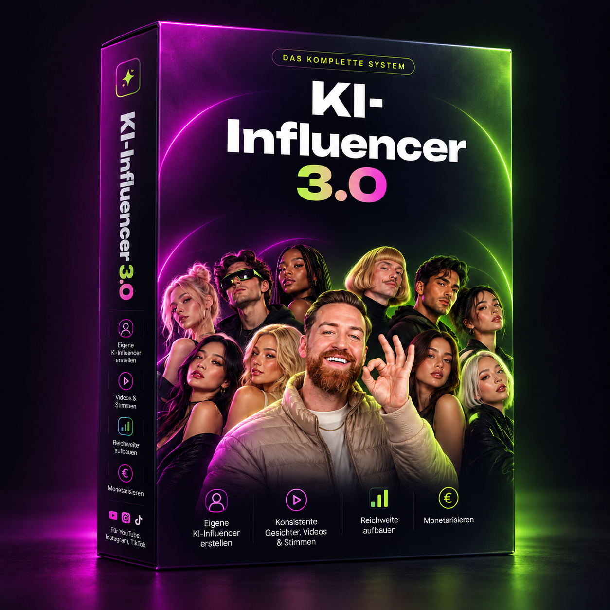 KI-Influencer 3.0 Produktbox – Das komplette System